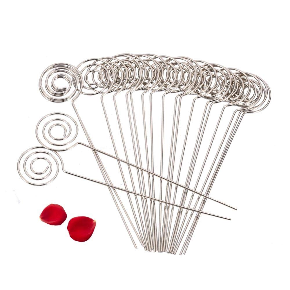 Porte Photo, 6 Pcs Mémo Clips en Métal, Porte-Cartes, Support Porte Photo, Papier Note Affichage Porte, pour Mariage, Fête, Photo, Décorations de Gâteaux
