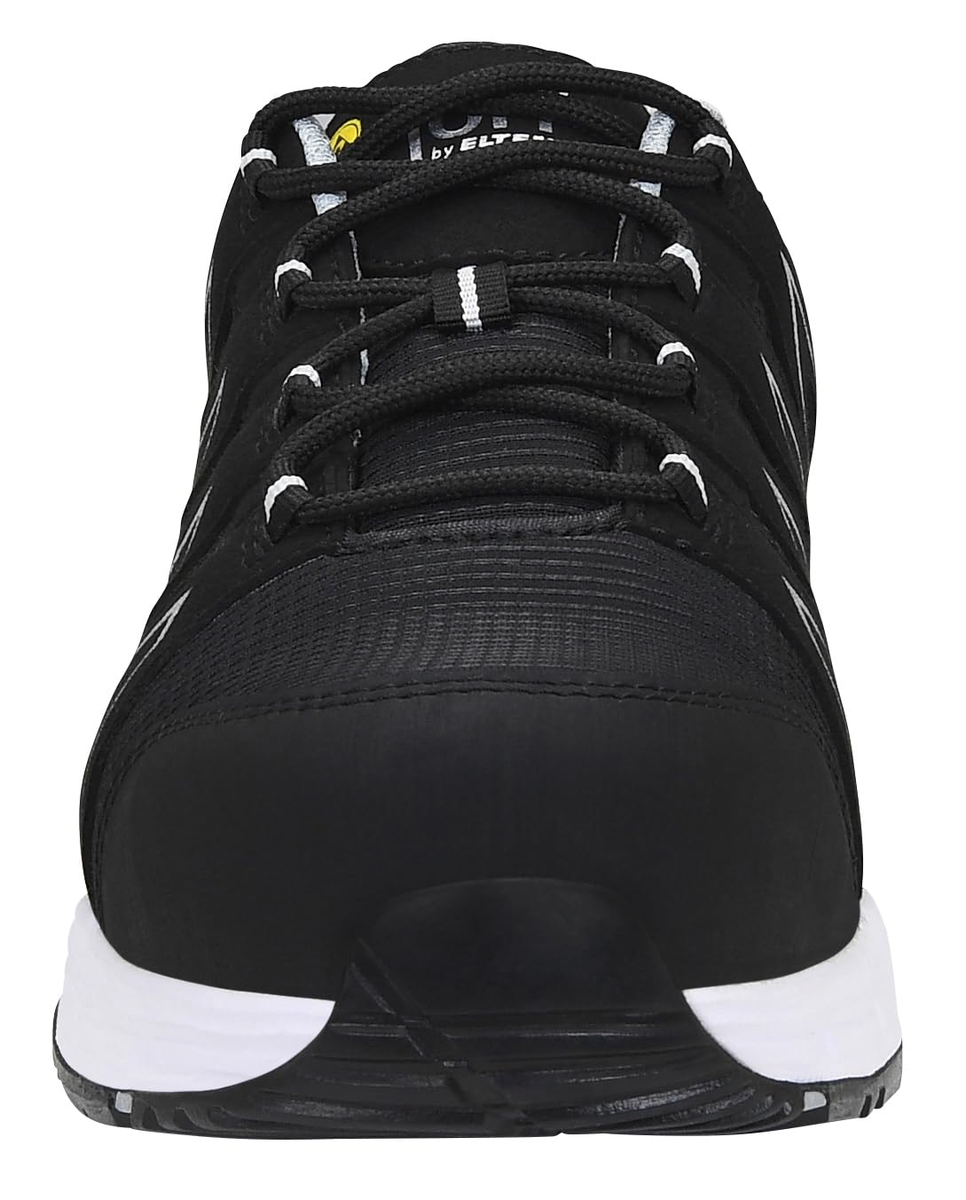 ELTEN Jori półbuty ochronne jo_Speedy Black-Silver Low ESD S3 (oddychające, ochrona przed przebiciem, z tworzywa sztucznego, antypoślizgowe, lekkie), czarny, 46 EU