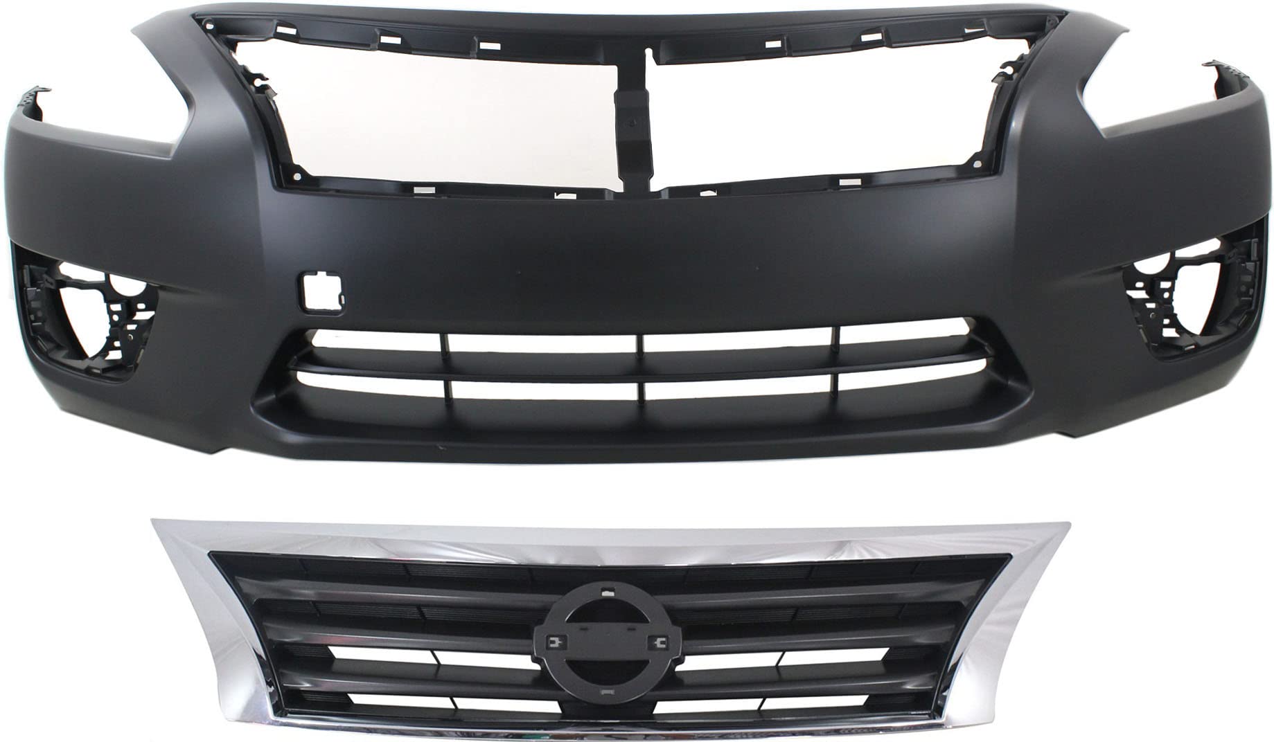 Garage-Pro Front Bumper Cover Kit Compatible with 2013-2015 Nissan Altima Primed, Sedan