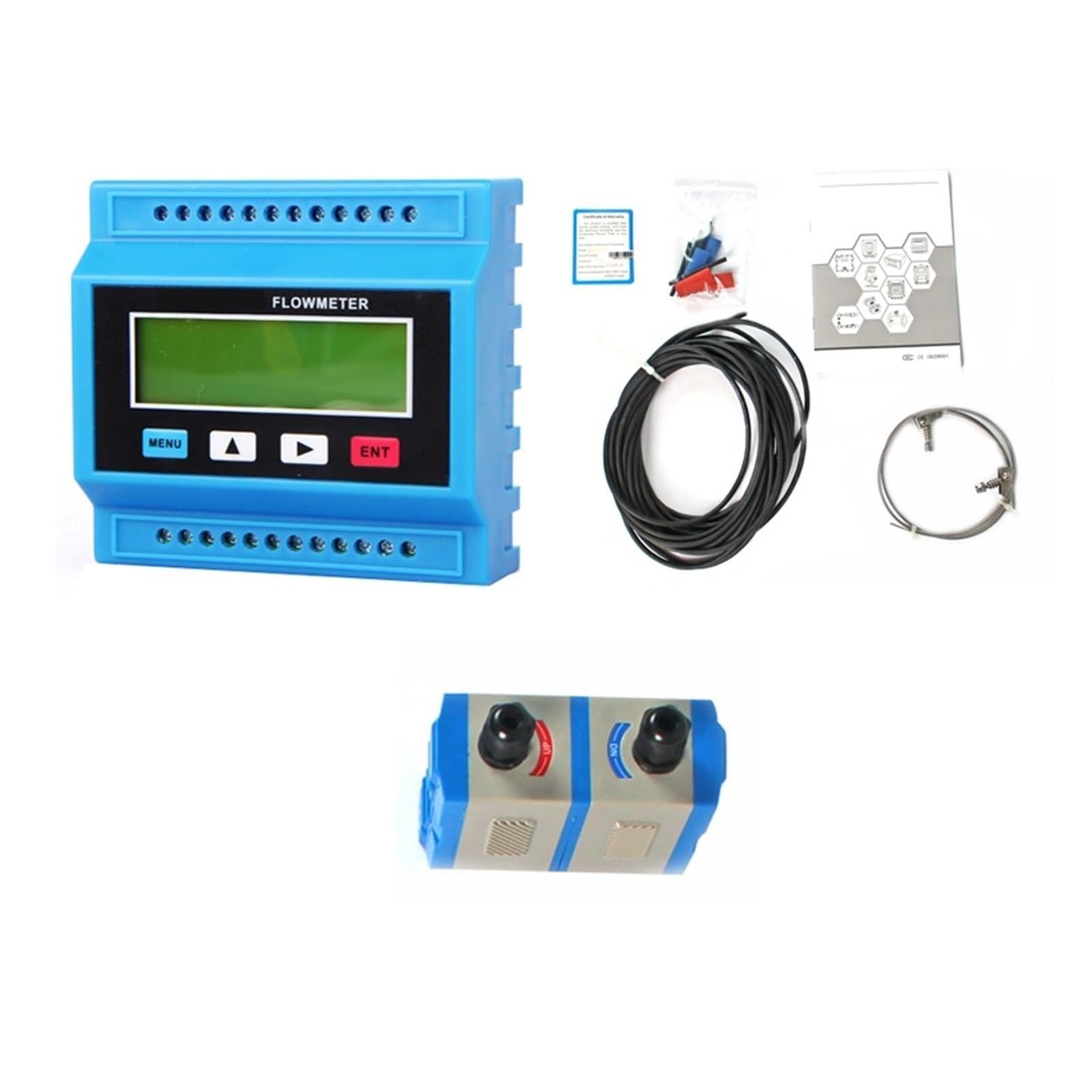HHB18I TUF2000M modular flowmeter external clamp type pipeline type volumetric flowmeter(Host plus TM-1)