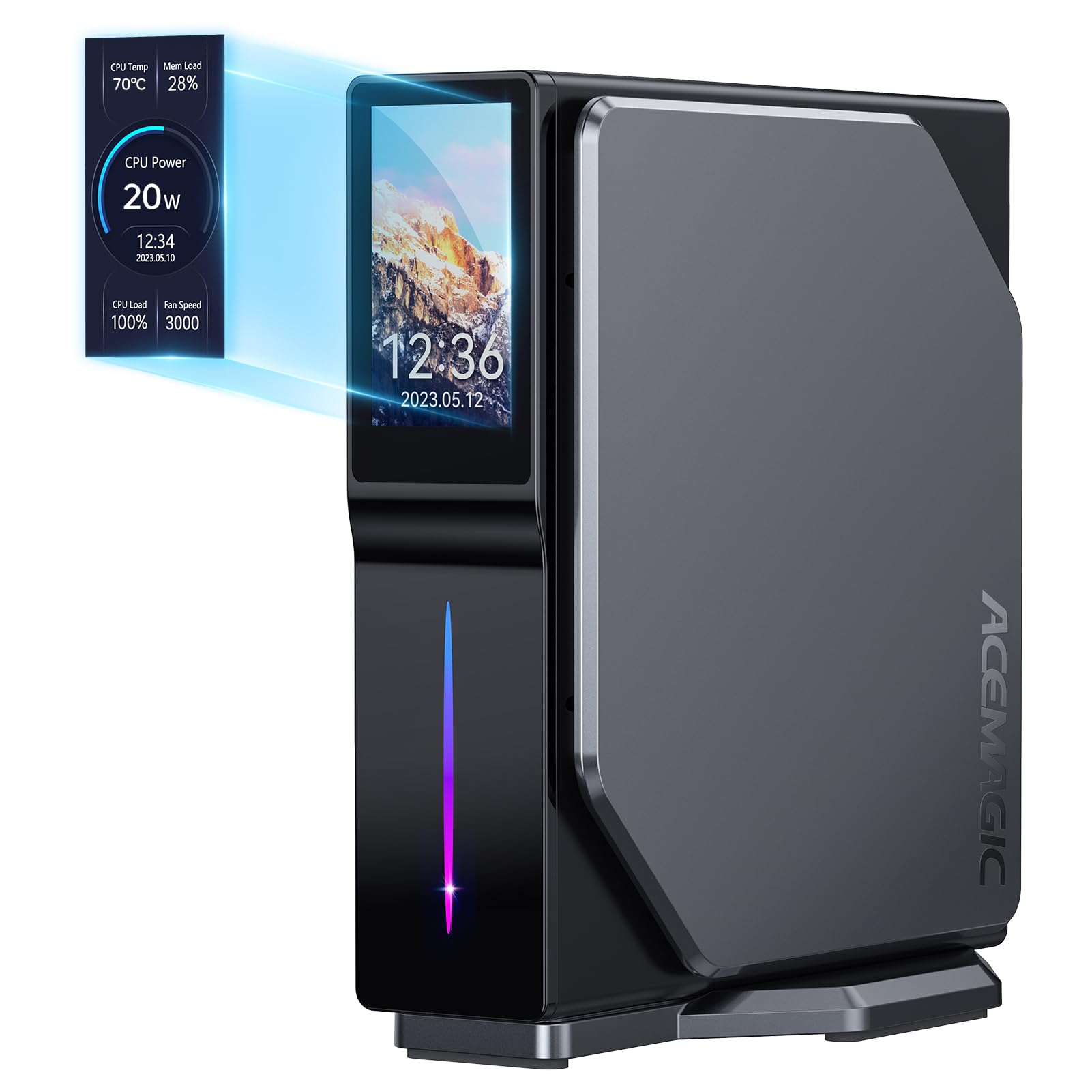 Amazon.com: ACEMAGIC S1 Mini PC Dual Nic with DIY LCD Display, N95