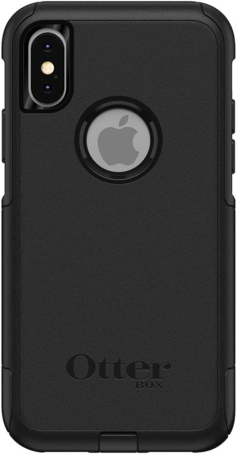OtterBox iPhone Xs AND iPhone X Commuter Series Case - BLACK, slim & tough, pocket-friendly, with port protection