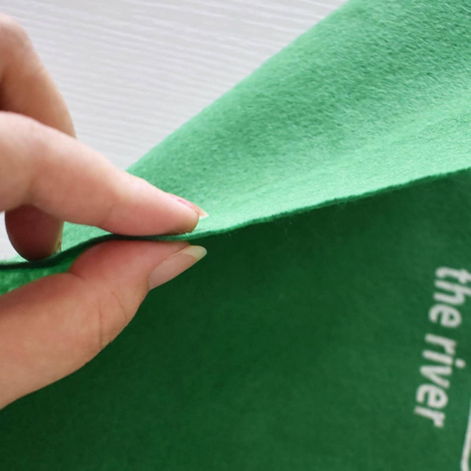 Poker Table Top15376.5 cm, Easy to Carry, Felt Table Cloth, Waterproof, Non-Foldable Mahjong Playing Card Table Cloth