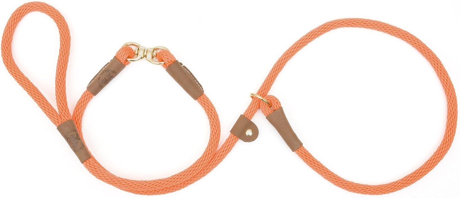 Mendota Pet Swivel Slip Leash - Dog Lead - Made in The USA - Hunter Green, 3/8 in x 6 ft