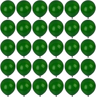 5 inch Dark Green Party Balloons, 100 pcs Mini Green Latex Balloons for Birthday Wedding Baby Shower Decorations(Dark Green)