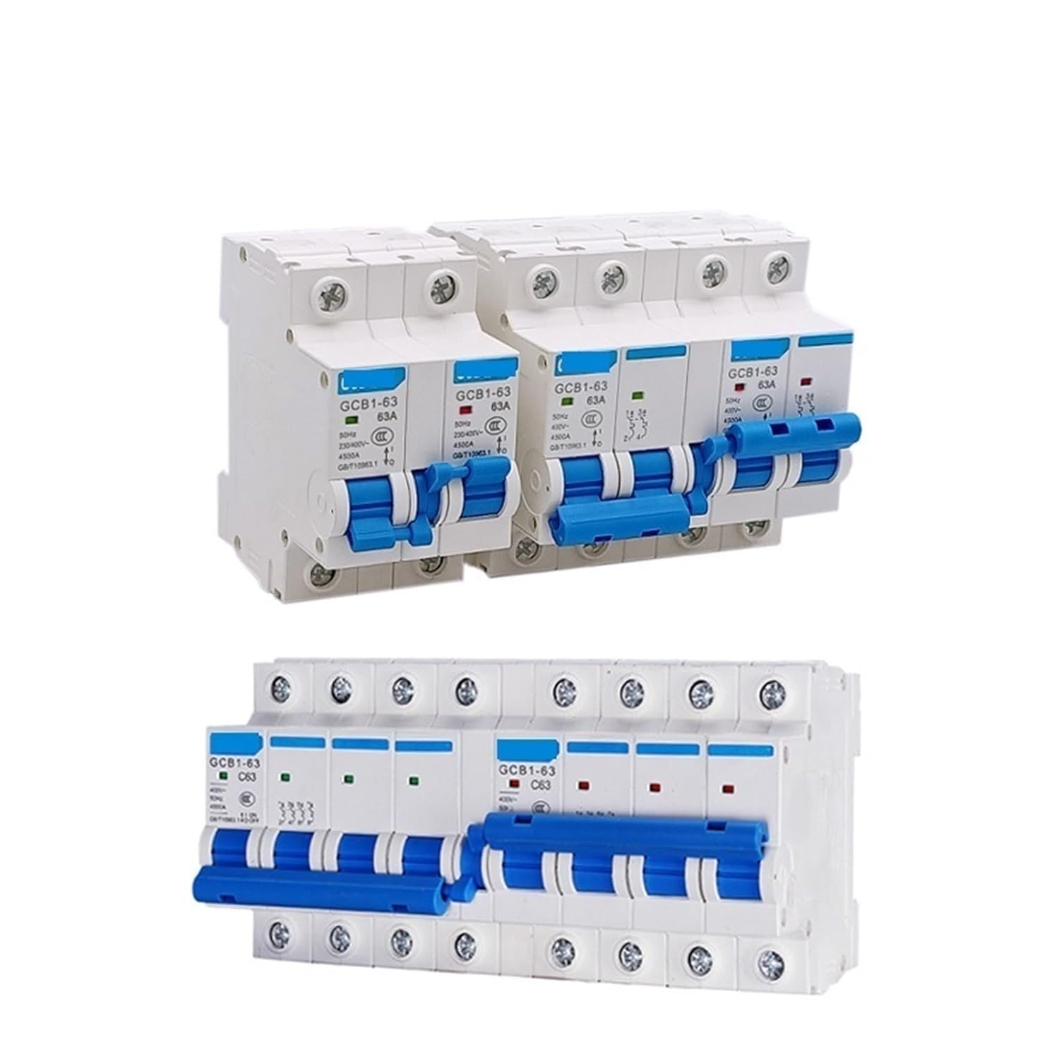 1Pcs MTS Dual Power Manual Transfer Switch 1P 2P 3P 4P Mini Interlock Circuit Breaker AC 6A-125A 50/60HZ Dain Rail (Color : 10A, Size : 3P Plus 3P)