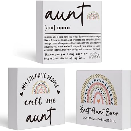 Personalized Aunt Gifts, Present Ideas from Niece or Nephew
