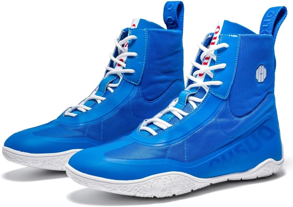 Wrestling Shoes Mens Pro Boxing Fitness Shoes High Top Powerlifting Bodybuilding Boots for Gym, Trainning - Image 3