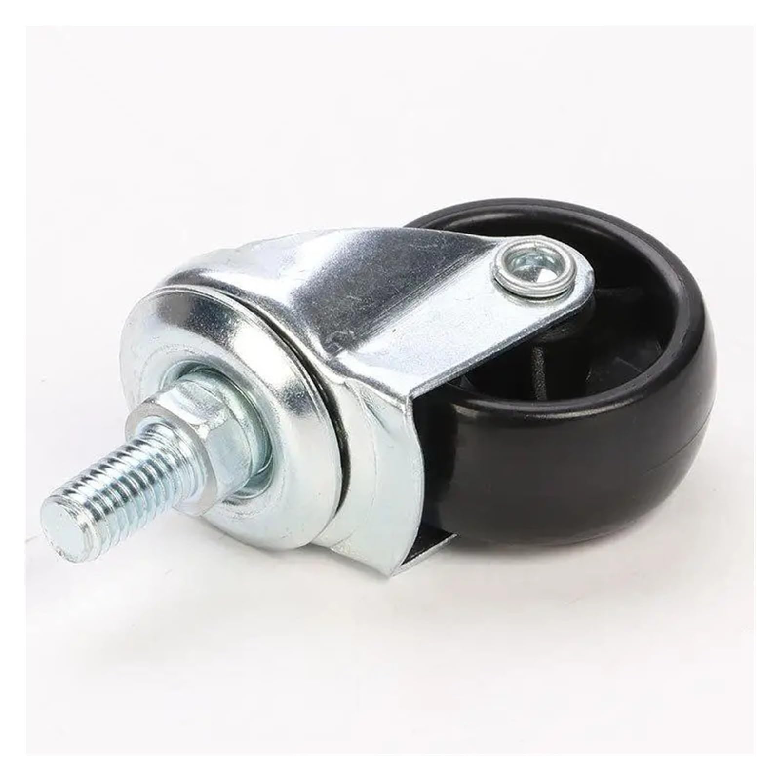 MXXDMOPD 4 Pieces/lot 1.5 inch Caster Screw M8/M10/M12 Coat Hanger Special electroplated Wheel 38mm Furniture(SJB920-420A,8mmX15mm)