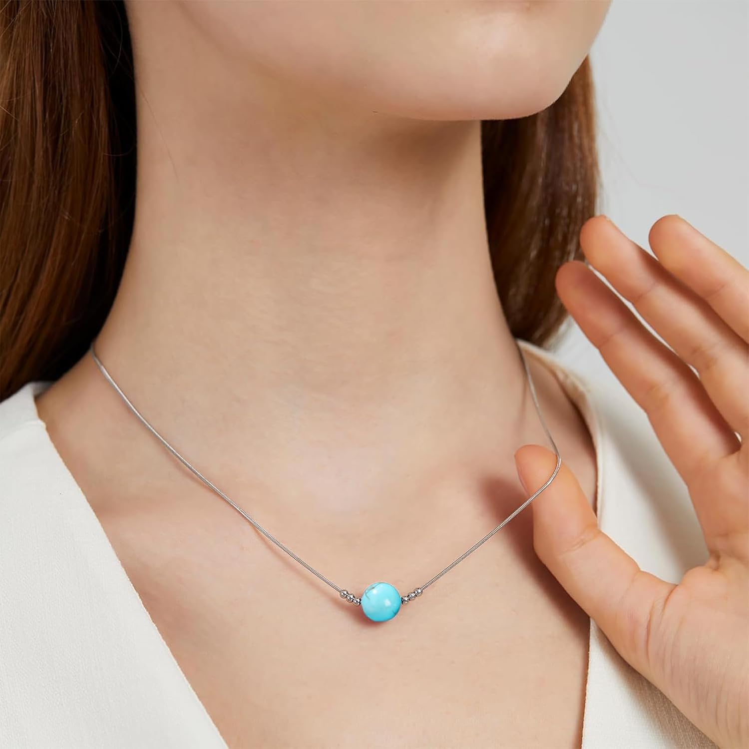 Healing Crystal Necklace for Women - Natural Stone Beaded Handmade Gemstone Jewelry - Protection Crystals Birthstone Necklace - Image 3