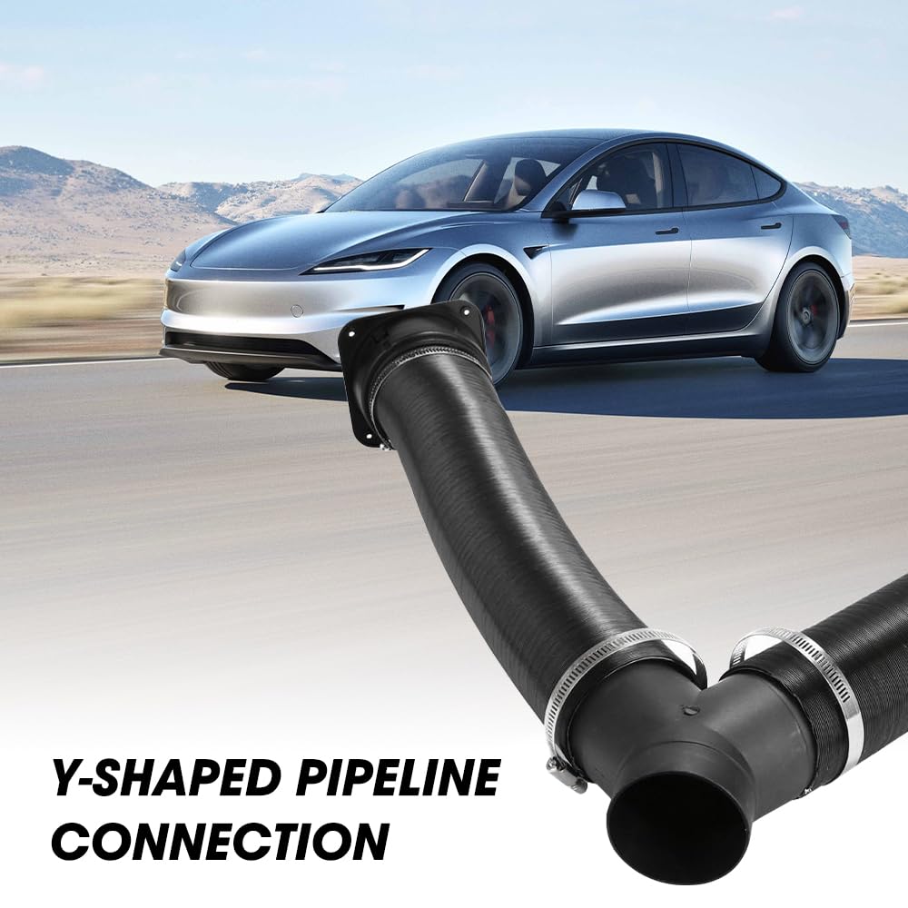 75 mm Riscaldatore Auto Caldo, Scaldabagno Diesel Forma a Y 3 Vie Ausiliari Accessorio per riscaldamento ad aria 3 vie Condotto Aria Tubo per Riscaldamento ad Aria, Ignifugo