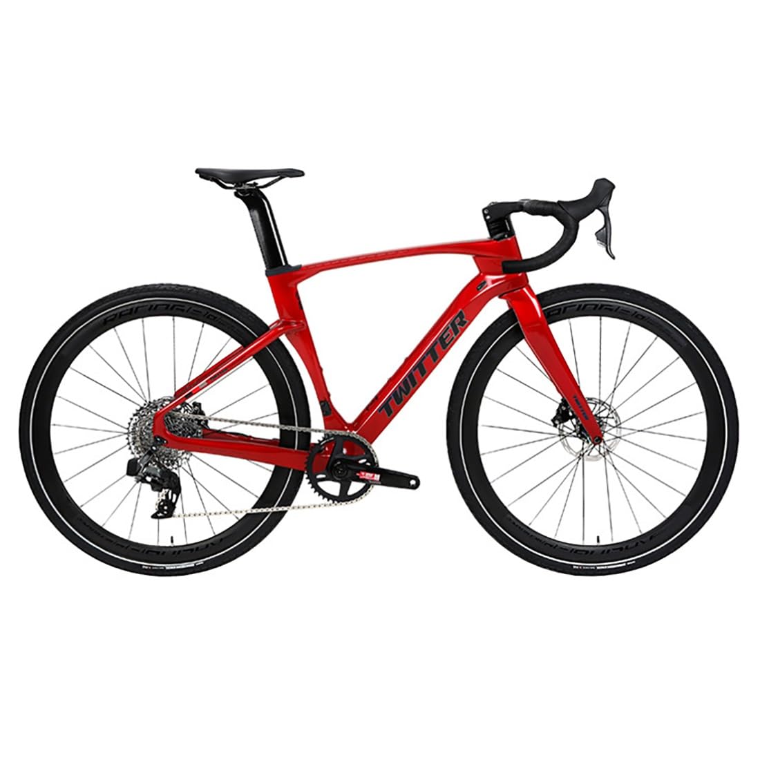 HIMALO Gravel Bike Frameset 700c Carbon Road Bike Frame 45/48/51/54cm Thru Axle F12x100mm/R12x142mm Disc Brake Frame Internal Routing Lightweight(Red,45CM)