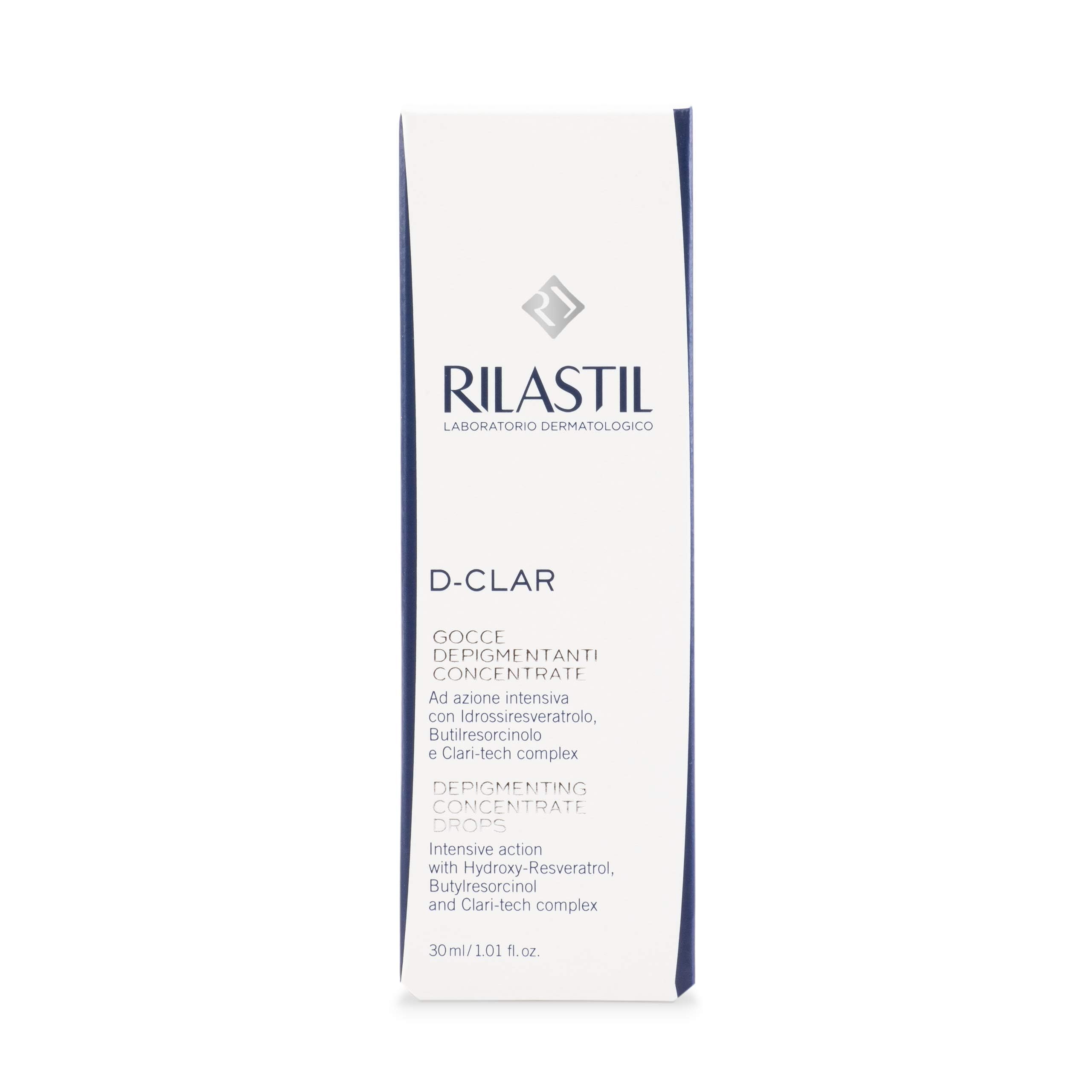 Rilastil - D-Clar, Gotas Despigmentantes Concentradas, 30 ml | Exfoliante, Aclarante, Unifica el Tono, No Fotosensibilizante, Piel Sensible, Gotas, Facial, Antimanchas