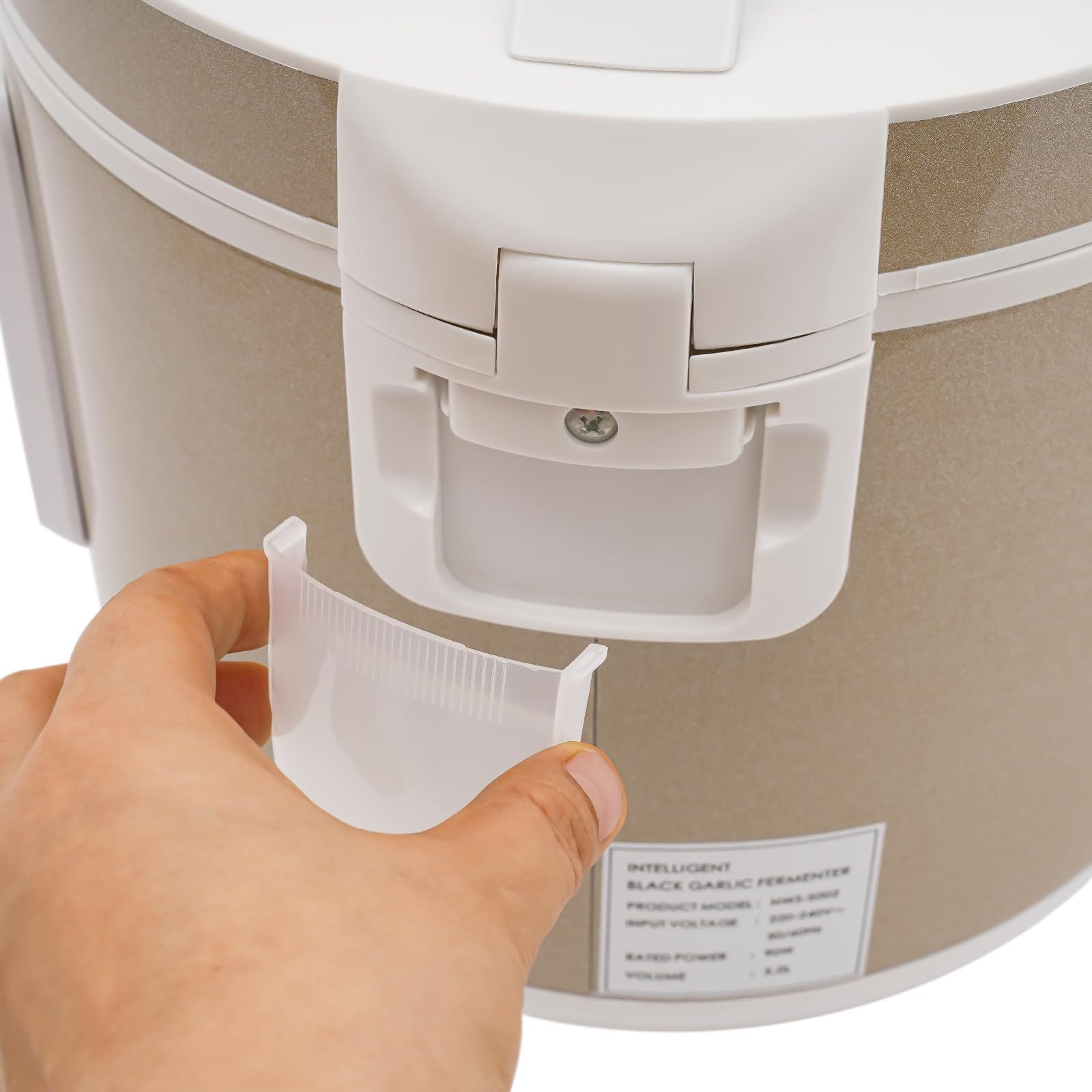 Schwarzer Knoblauch Fermenter Automatische 5L Schwarzen Knoblauch Fermentationsmaschine Automatische Steuerung Garlics Maker, Intelligente Black Garlic Fermenter, 360° Stereo Konstantheizung