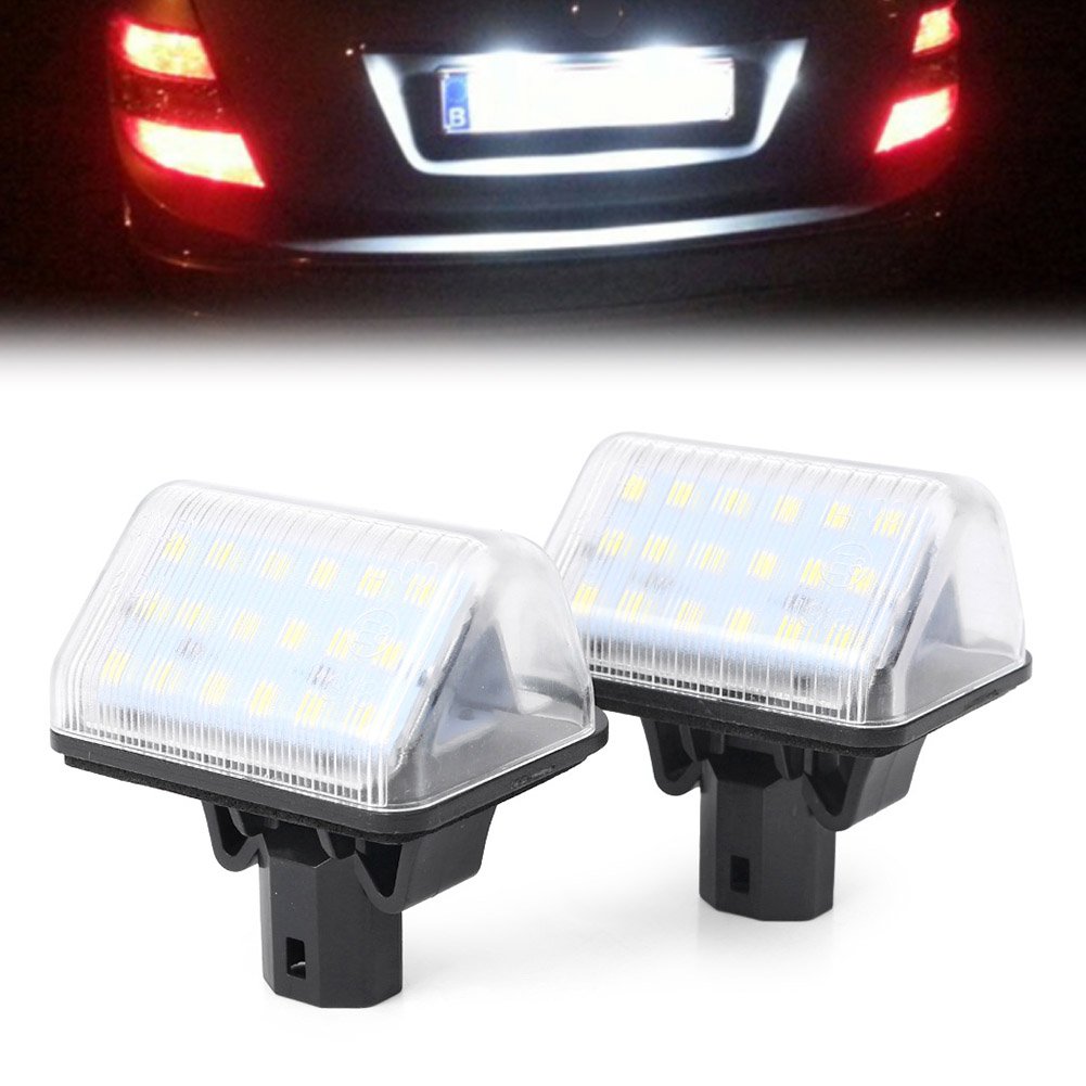 Kit éclairage Plaque Immatriculation LED Blanche Pour Mazda - 2 Lampes SMD 3528 - Sans Erreur OBD - 2