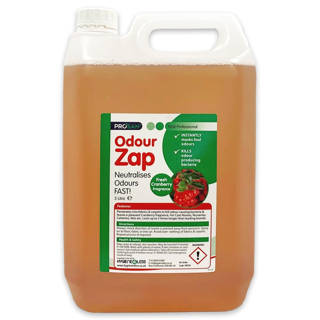 Hygiene4less Odour Zap (5L x 1)