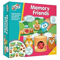 Galt, Memory Friends, Wooden Memory Game for Kids, Ages 3 Years Plus