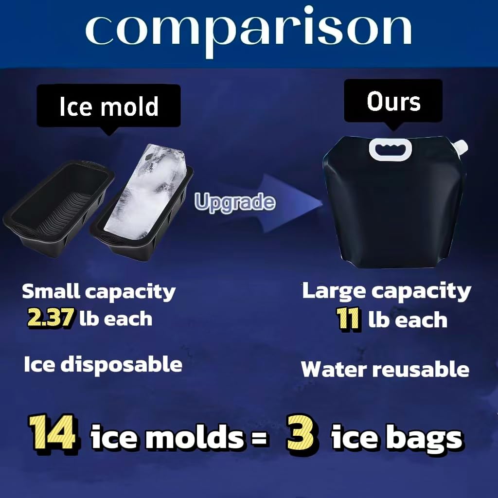 Ice Bath Bags - Portable Cold Plunge Therapy -6 Ice Bath Bags - Portable Cold Plunge Therapy -6