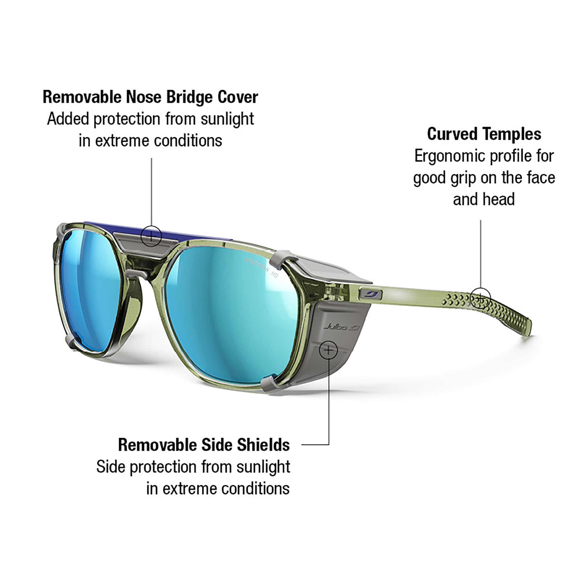 Julbo Slack Cover Occhiali da sole Alpinismo, escursionismo, trekking Unisex - Adulto (Pacco da 1)