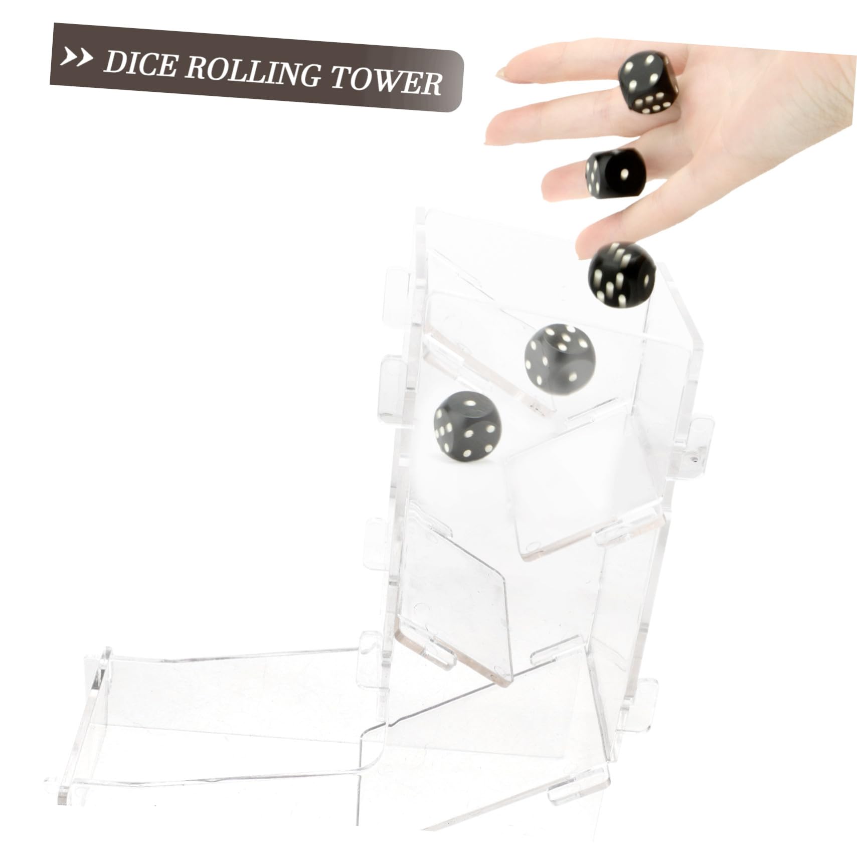 Tour à Dés Portable en Acrylique pour Jeux de Rôle, 1 Pièce | Distributeur Compact, Usage Voyage, Facile à Nettoyer et Résistant à L’usure