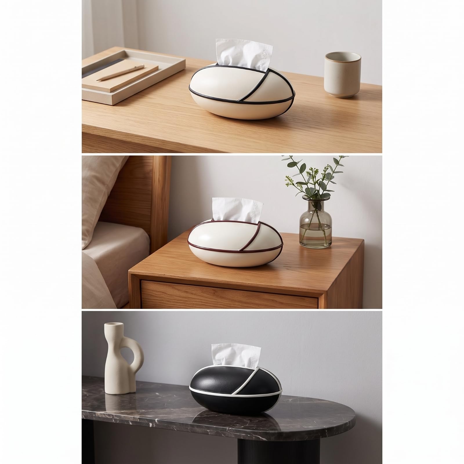 Scatola Porta Fazzoletti Ovale Elegante,