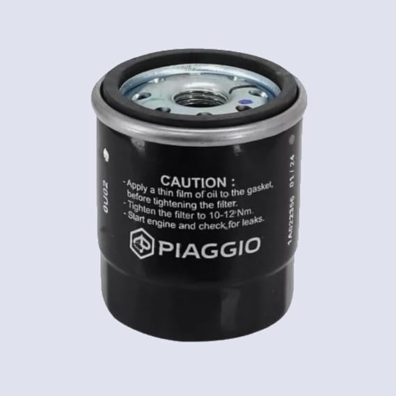 Vespa OEM Oil Filter for 150-300cc Scooters - GT, GTS, GTV, HPE, Super, Giorni, ABS, HPE - OEM# 1A022356, Part# 82635R