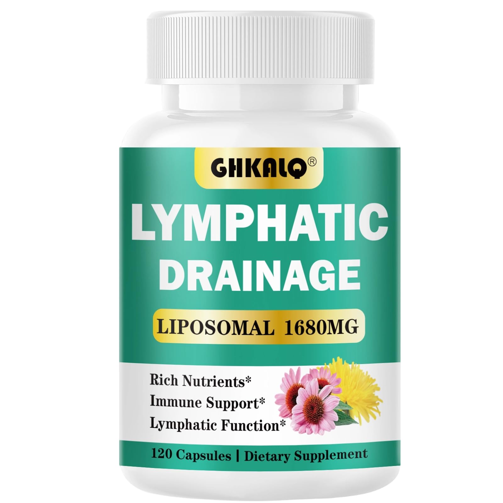 Lymphatic Drainage Supplements,13-in-1 Herbal Formula,Liposomal Technology