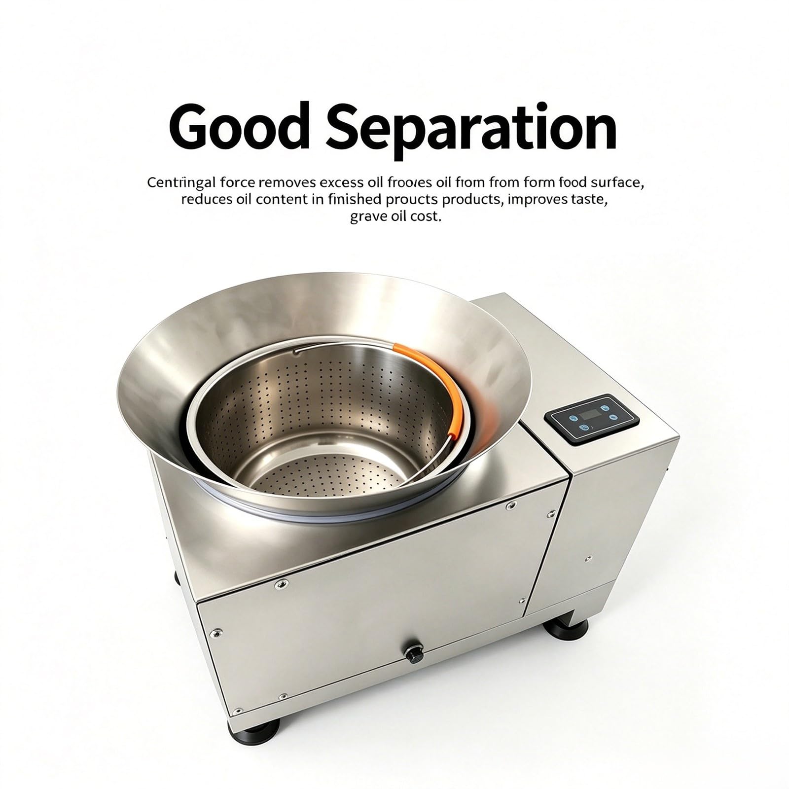 Essoreuse à huile centrifuge commerciale pour aliments frits