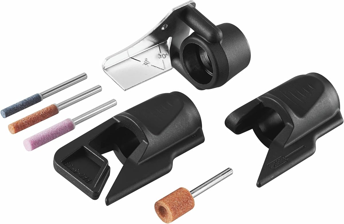 Dremel A679-02 Sharpening Attachment Kit, For Sharpening Outdoor Gardening Tools, Chainsaws, and Home DIY Projects, | For sharpening outdoor gardening tools and chainsaws, Dremel rotary tool sharpening attachment