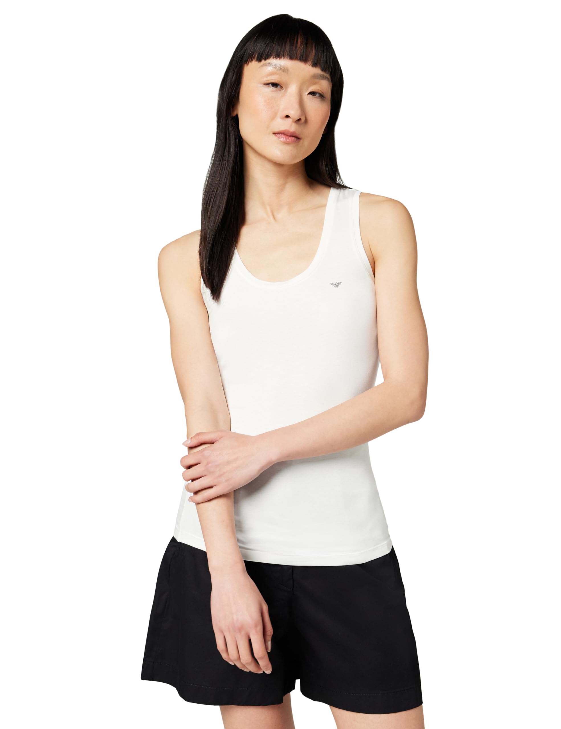 Emporio Armani Woman's Essential Studs Underwear Tank White M