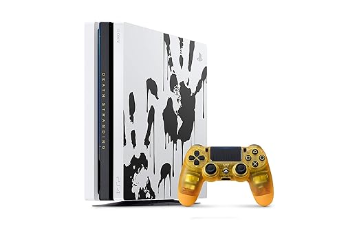 PlayStation 4 Pro 1TB Limited Edition Death Stranding Console and BB Pod Yellow Controller Bundle - Game is Not Included (Renewed)
