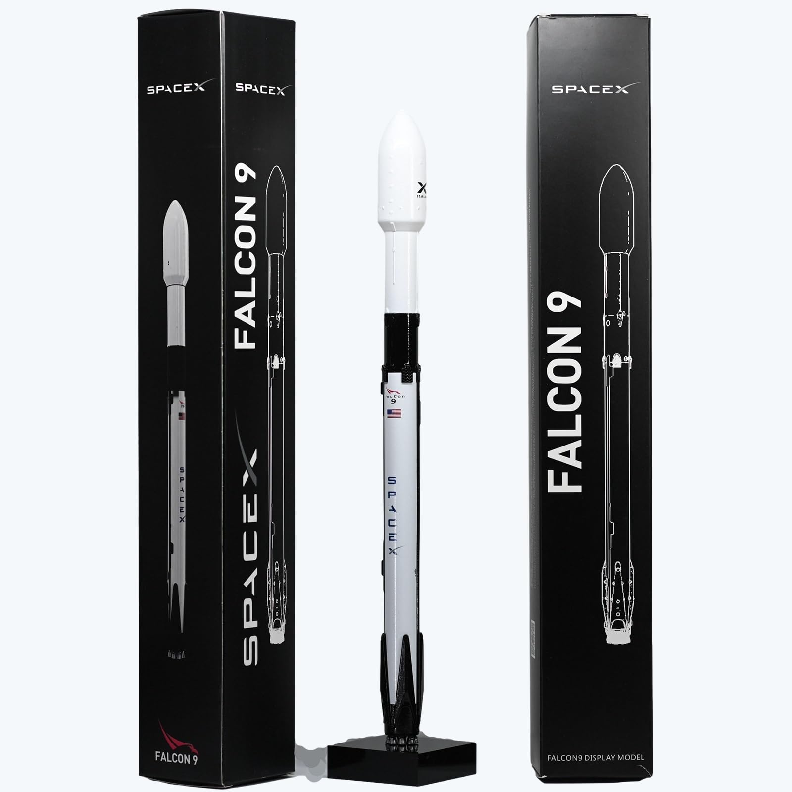 SpaceX Model Dragon Starship Falcon 9 rakieta ciężki sokół