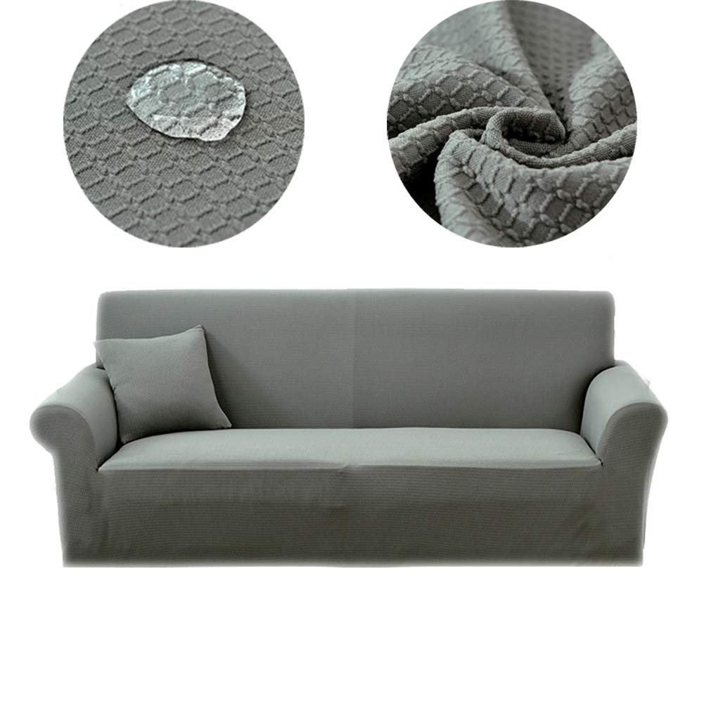 Housse de canapé universel stretch gris XL idéal pour préserver le salon des animaux