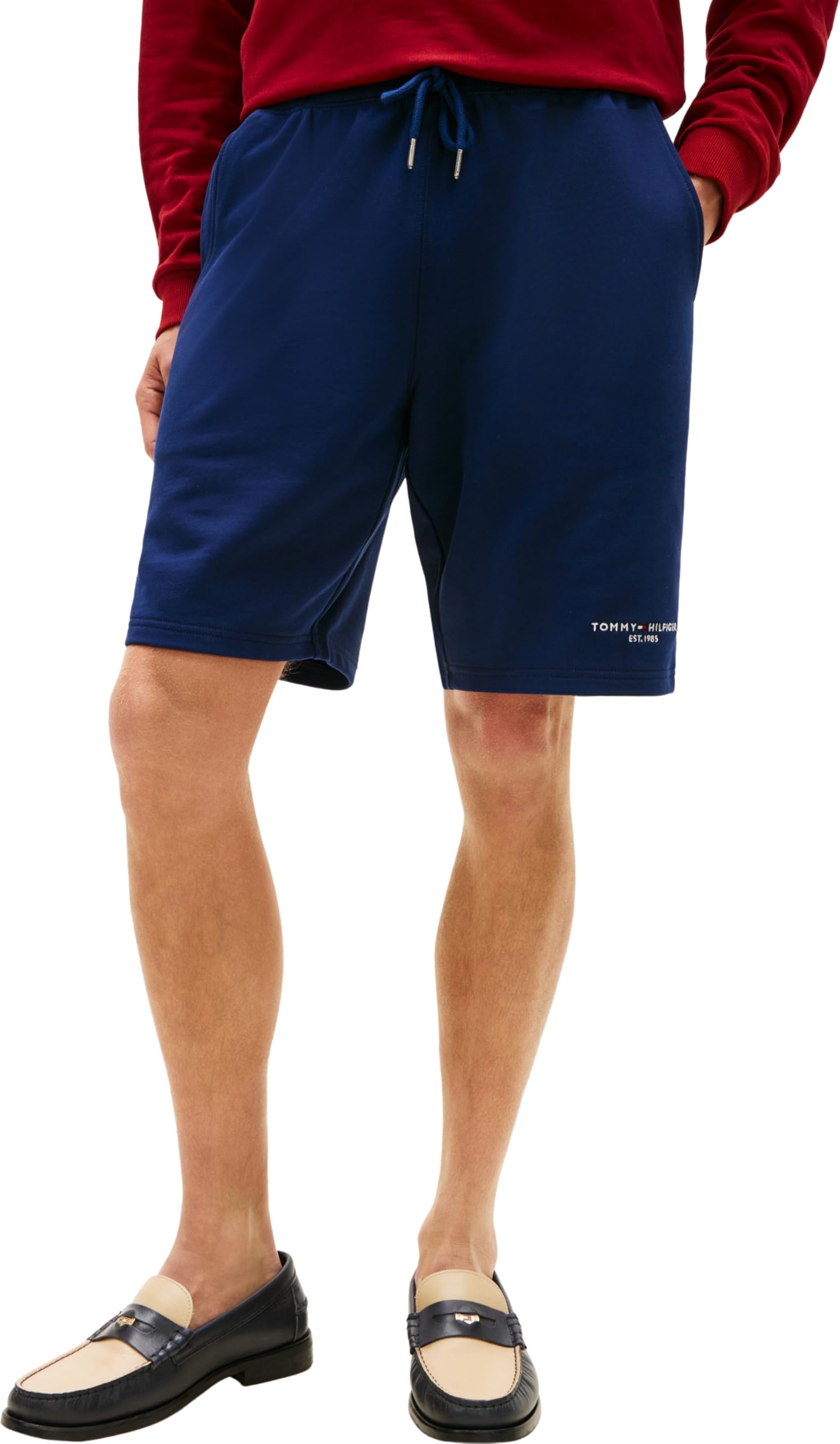 Tommy Hilfiger Herren Trainingshose Tommy Logo Sweatshort Mw0mw43068