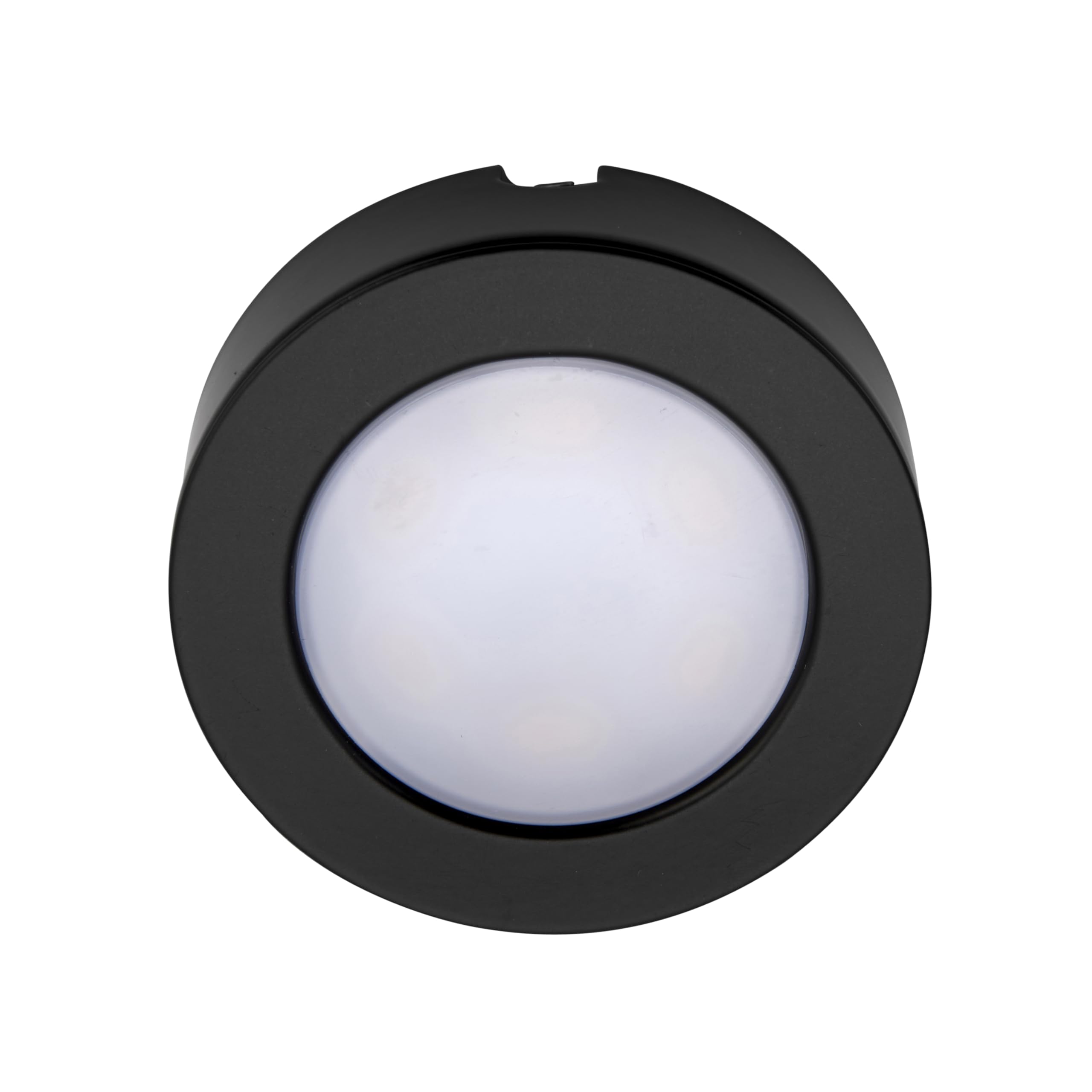 National Lighting Under Cabinet Kitchen Lights, Spotlight with Colour Changing Technology -Warm/Cool White Output Brushed Chrome Finish, Mains Connected, IP20 Rated (Matt - Black)