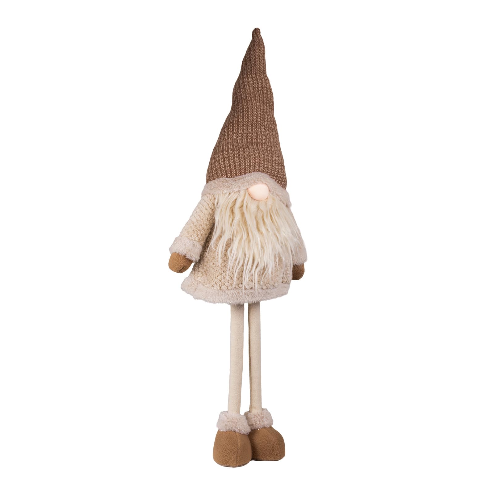 Monopol Christmas Paradise Weihnachtswichtel Teleskopbeine 45-67cm (64-90cm) Dekofigur braun