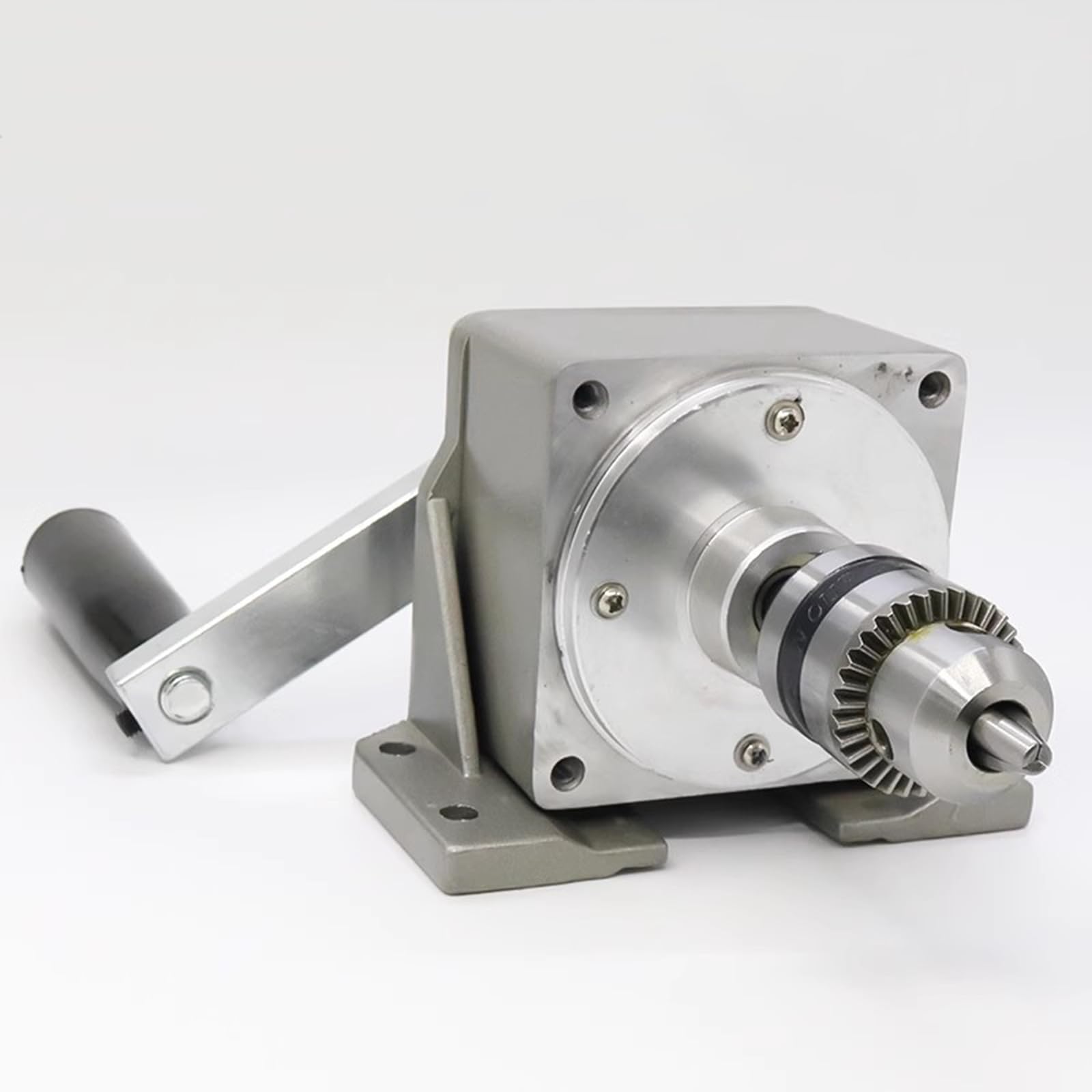 SICWEDIM Hand Crank Tapping Machine, Portable Drilling Threading Machine, with Tap Chuck, Speed Ratio 1:7.5, High Precision Manual Tapper for Metal Wood Plastic (0.6)