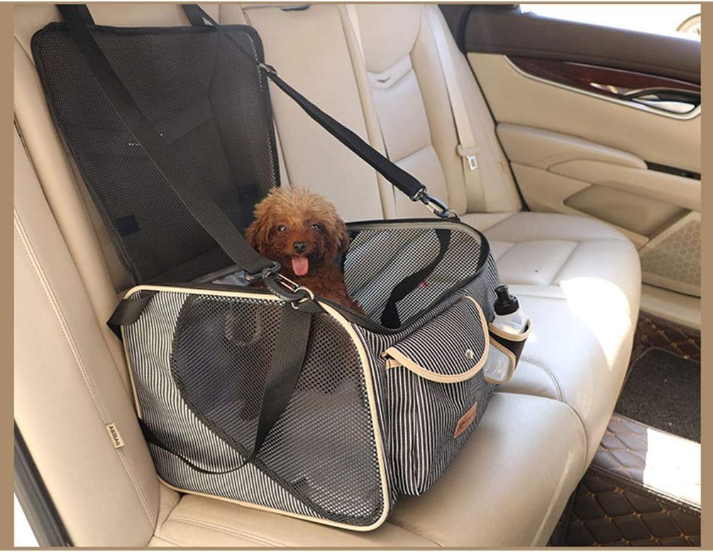 Dog Carrier Bag Pet Tote Bag Doggie Handbag Cat Purse Puppy Pouch Travel Outdoor Tote Handbag Collapsible for Small Puppy Doggie Dogs Cats Free Kettle Included (stripe)