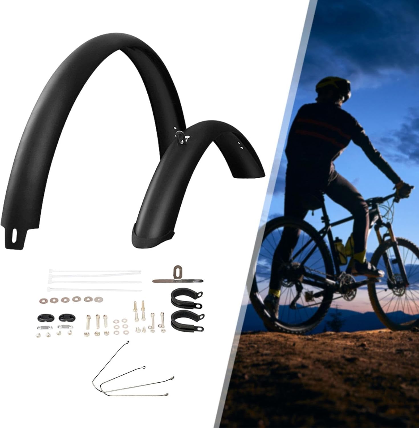 Road Bicycle Fenders Mountain Bike Mudguards Waterproof Replaces Widen Bicycles Tire Protector Wheel Fenders Bike Fenders Set