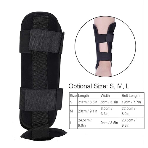 Miniatura 6 de Ortesis de caída de pie transpirable, soporte de tobillo, tobilleras de compresión ajustables para protección deportiva para recuperación de