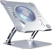Vista 5 de El soporte ajustable de aleación de aluminio para computadora portátil es adecuado para soporte de almohadilla de refrigeración de computadora, base
