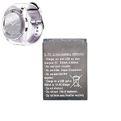 Smart Watch Battery V8 Rechargable Lithium Battery 380MAH for V8 Smart Watch