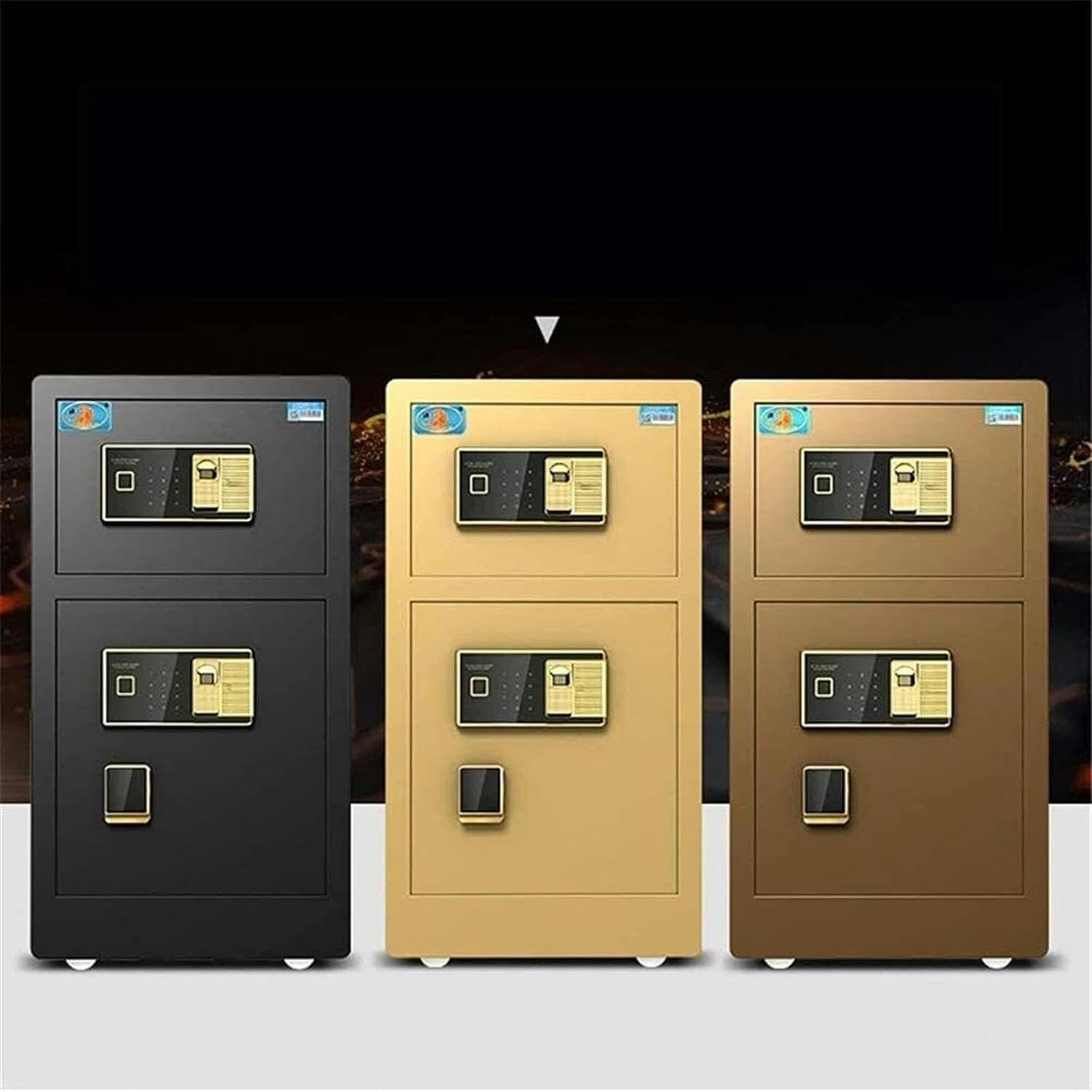 Sejfy, Sejf, Securit Loc Boxe Biometri Szafka Na Odciski Palców Stee Office(Black)