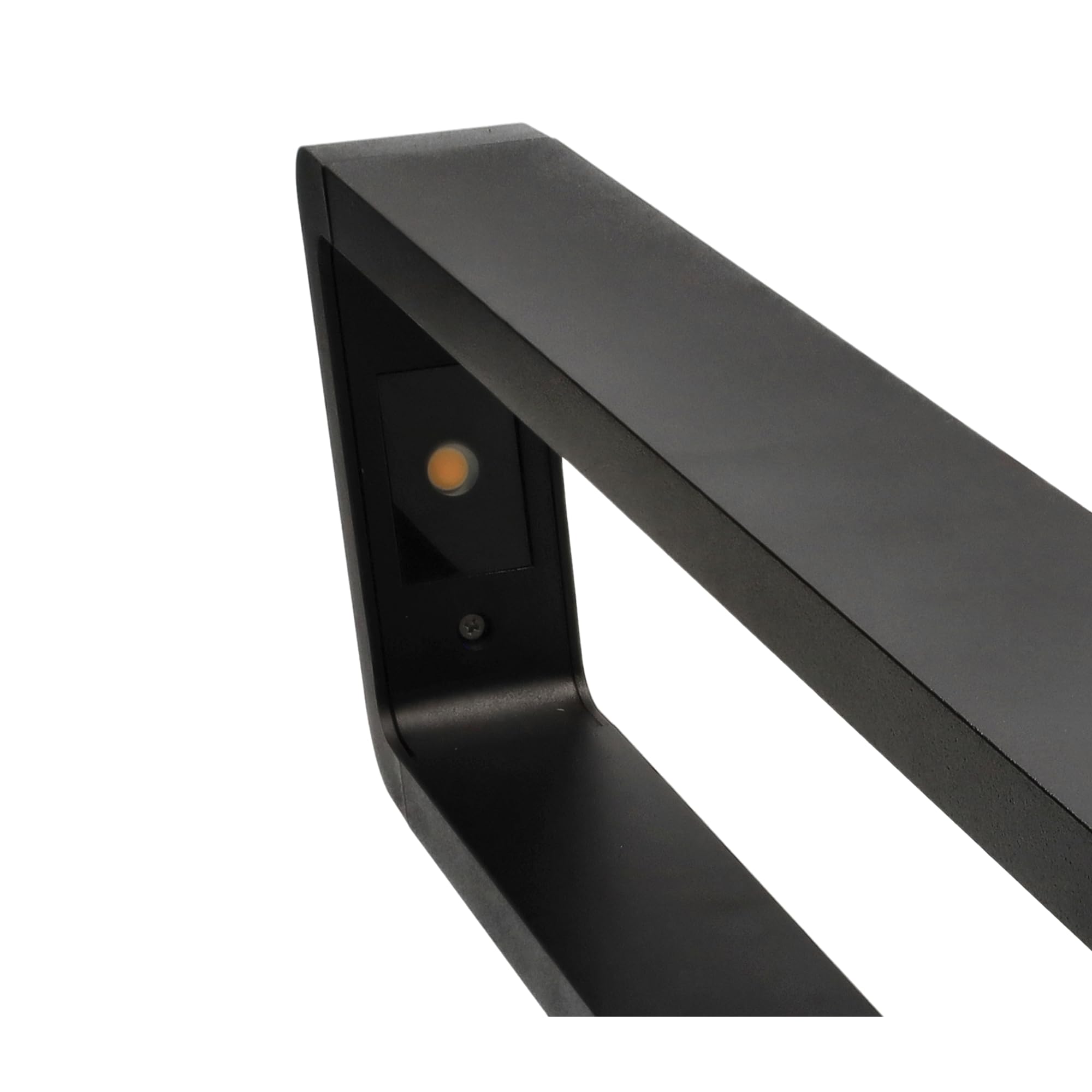 Jandei - Baliza LED Exterior 7W 240V IP65, Poste de Aluminio Negro 60cm, Luz Cálida 3000K, Lámpara de Jardín, Camino y Terraza, Caminos, Iluminación Nocturna (1)