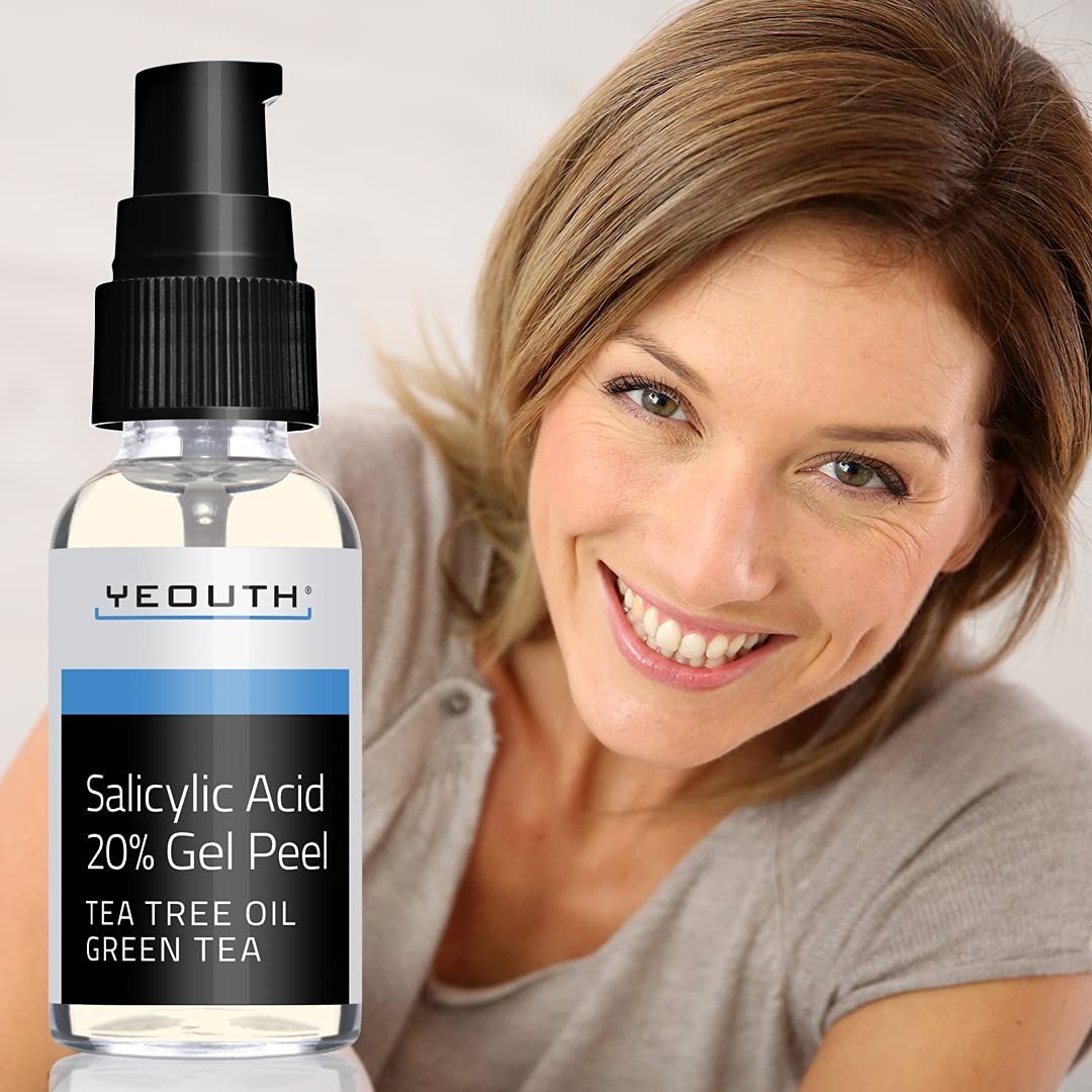 YEOUTH Salicylic Acid Face Peel 20, Chemical Peel for Face with Tea