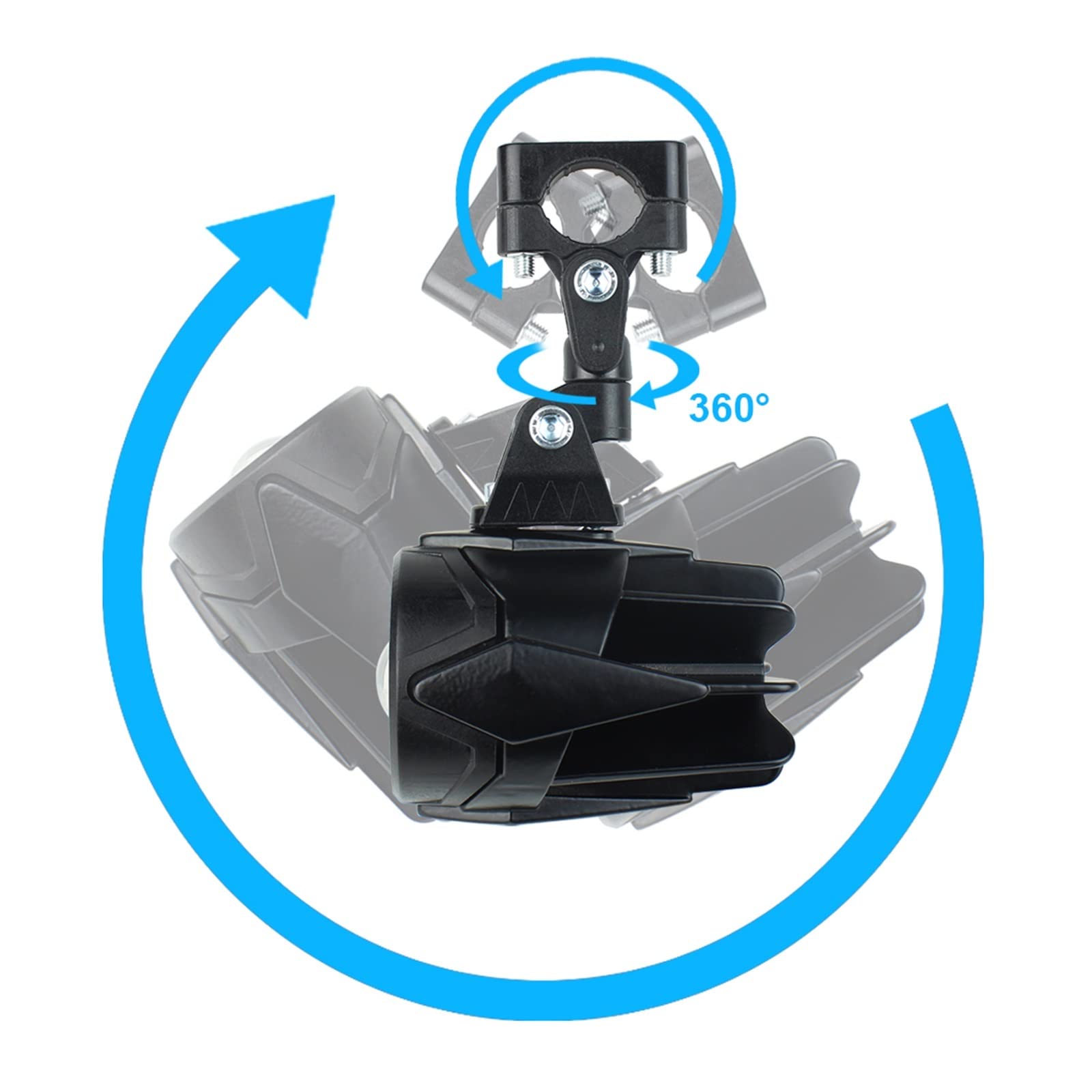 40W LED Auxiliary Fog Light Kit For BMW Motorcycles – Compatible With R1200GS, F800GS, F700GS, F650GS, Waterproof Spot Light With Adjustable Bracket
