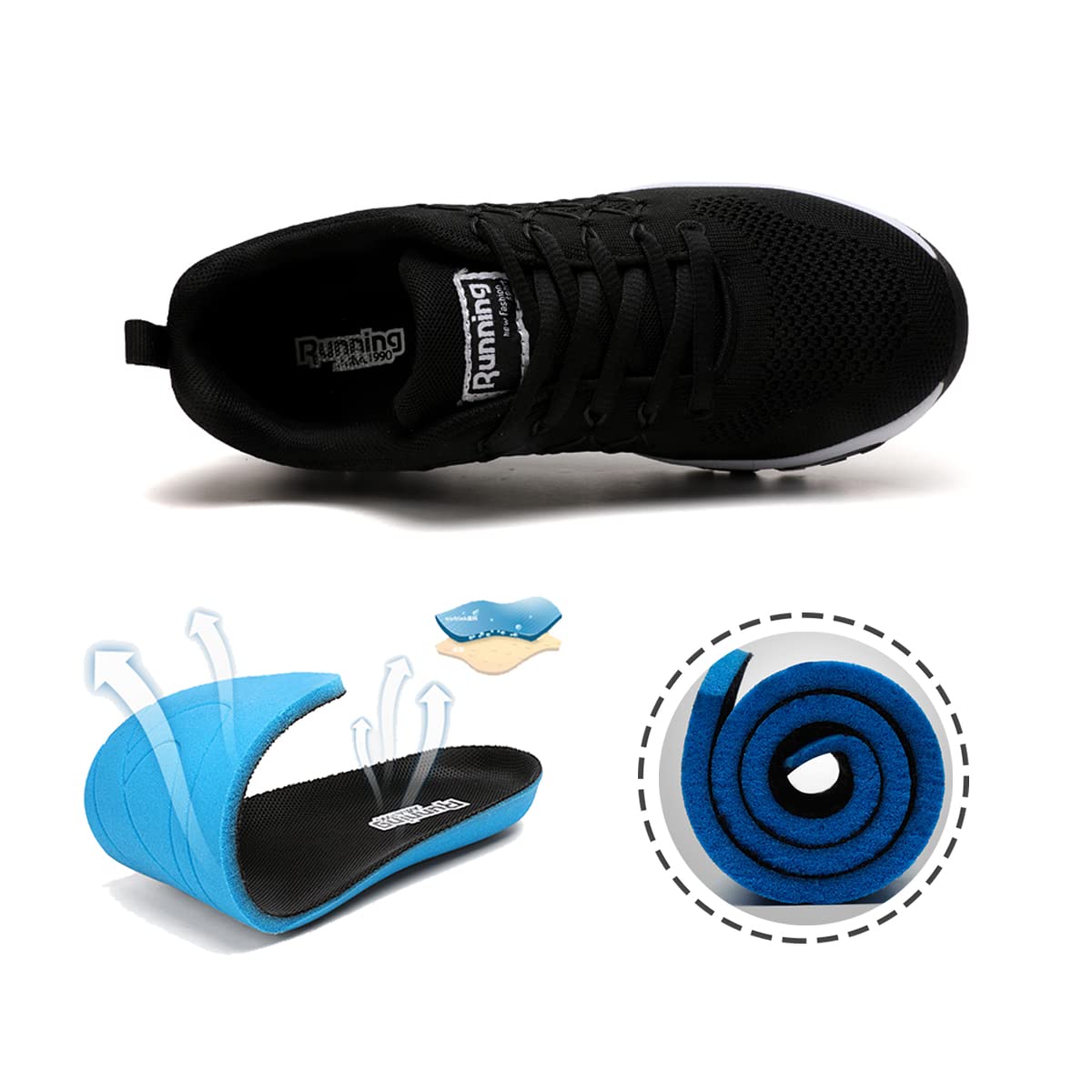 sotirsvs Uomo Donna Air Scarpe Running Sneakers da Ginnastica Corsa Casual da Fitness Scarpe da Tennis Jogging Sportive 34-46 EU