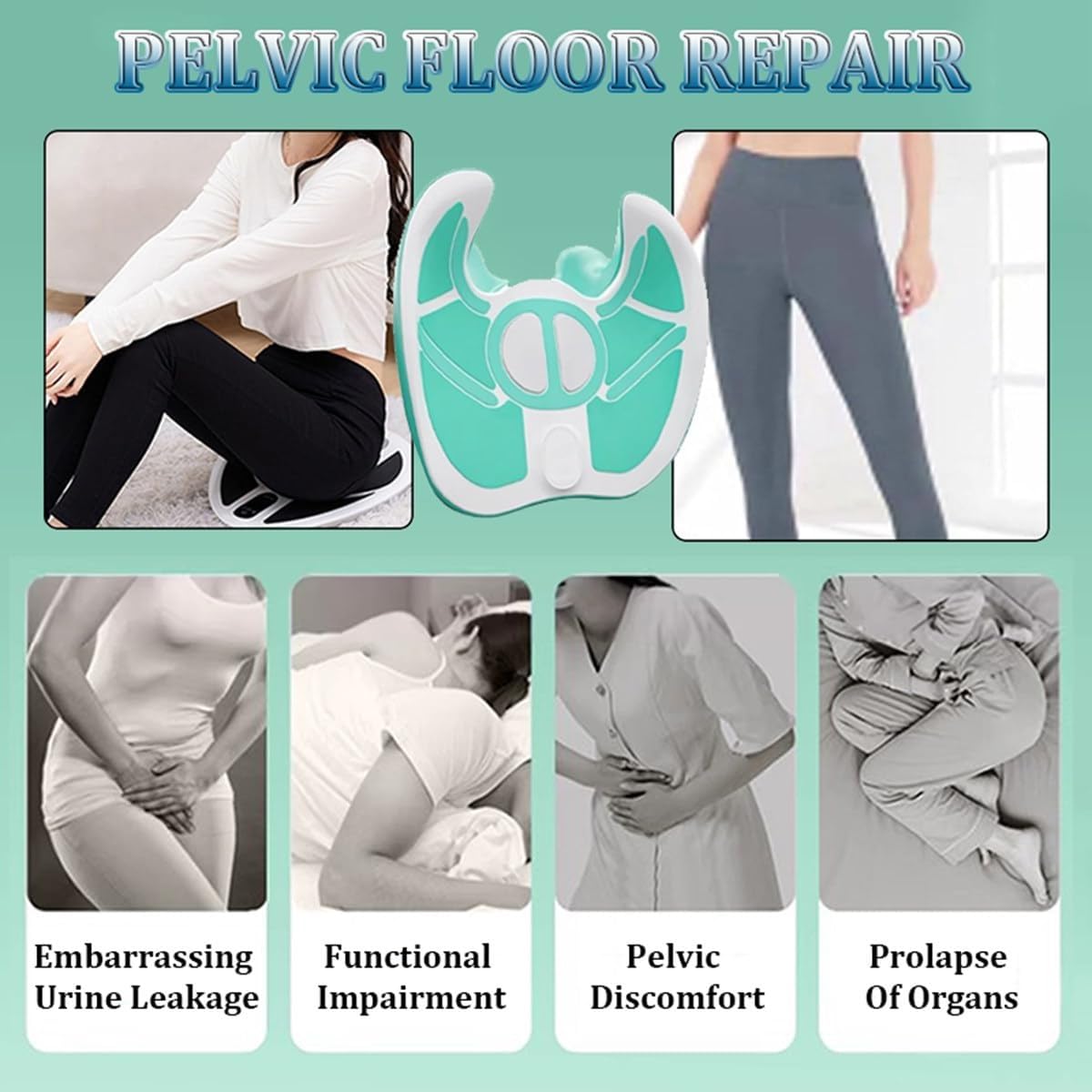 Allenatore muscolare del pavimento pelvico, per donne, stimola e rassoda i muscoli, allenamento efficace in 28 minuti