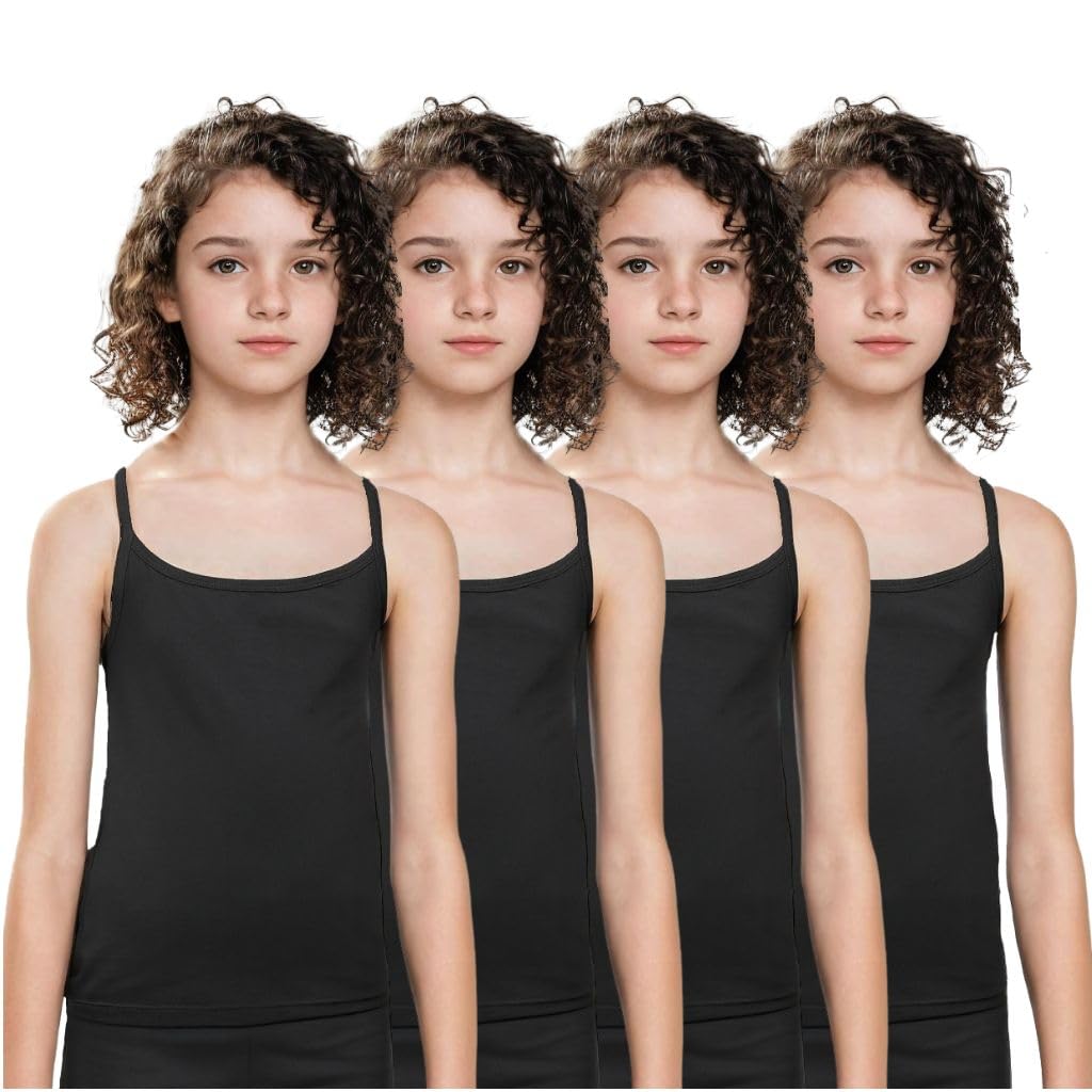 | Starter Camisole for Girls | Slips for Teens | Flat Padding | Covers Nipple Buds | Confidence for Puberty | Pack of 4-image-28