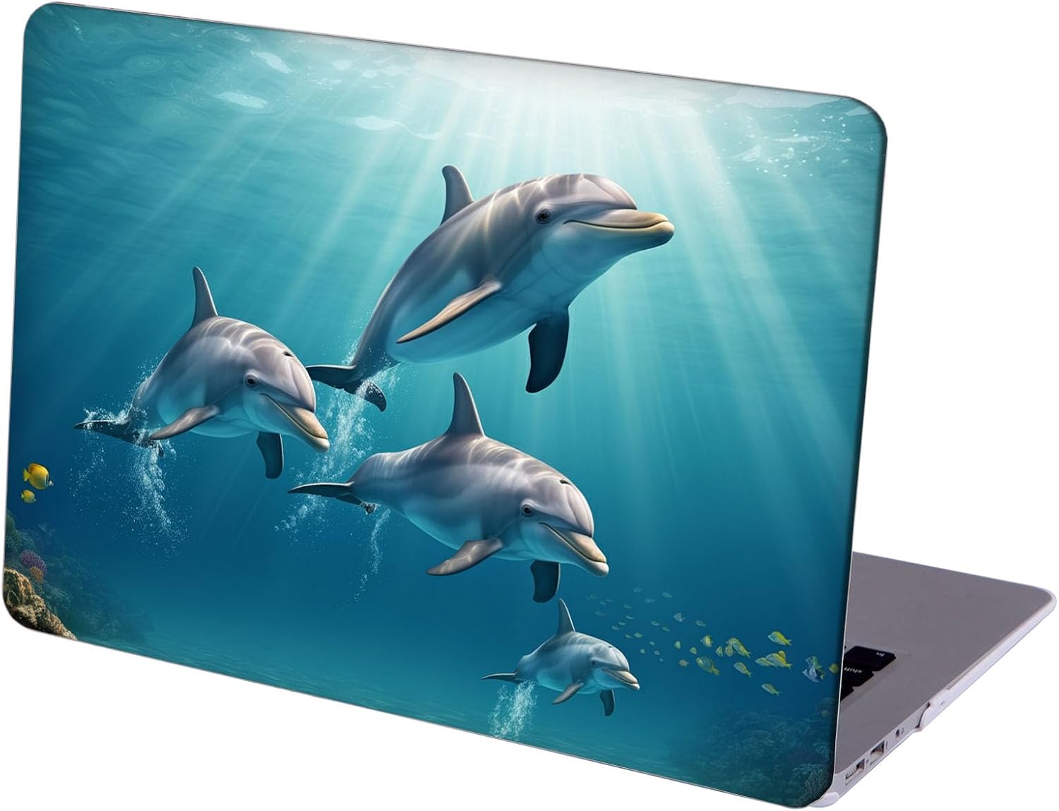 Compatible with MacBook Neo 13-inch, Hard Shell Case with Keyboard Cover and Screen Protector (A3404 A18 Pro chip, 2026 Release) - Dolphins MC21929